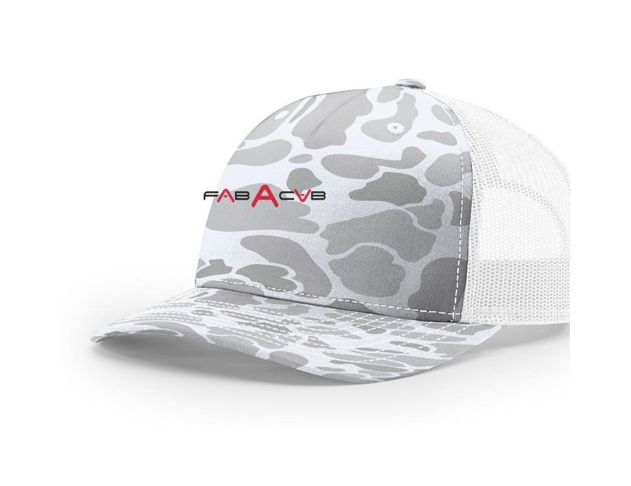 FabACab-decorated five-panel trucker cap